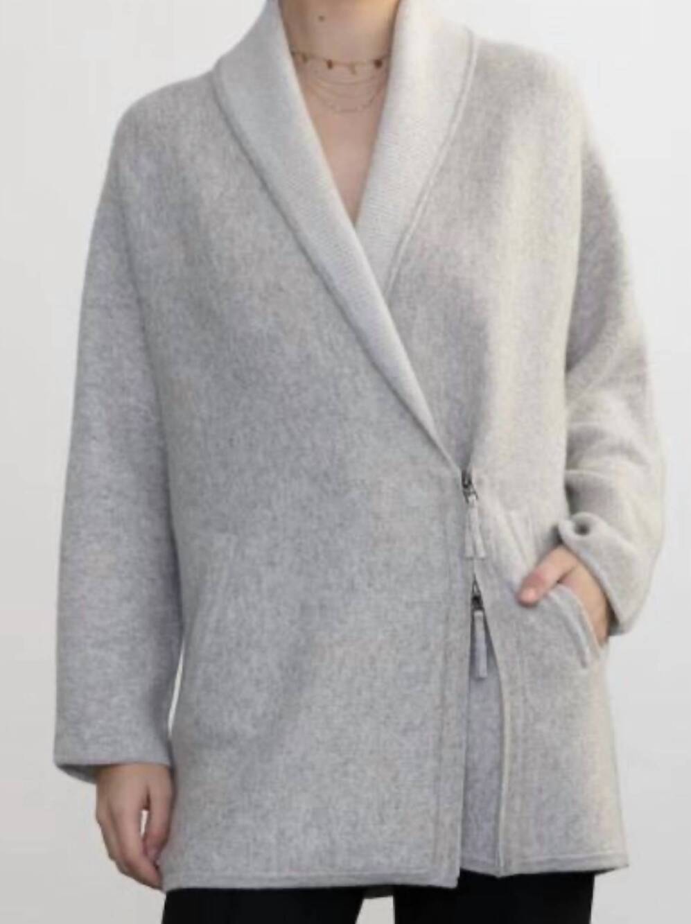 NEW MARGARET O'LEARY claude jacket in fog/mist